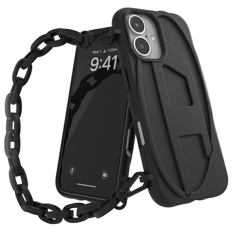 DIESEL（ディーゼル） 送料無料 iPhone ケース Dロゴ チェーンケース