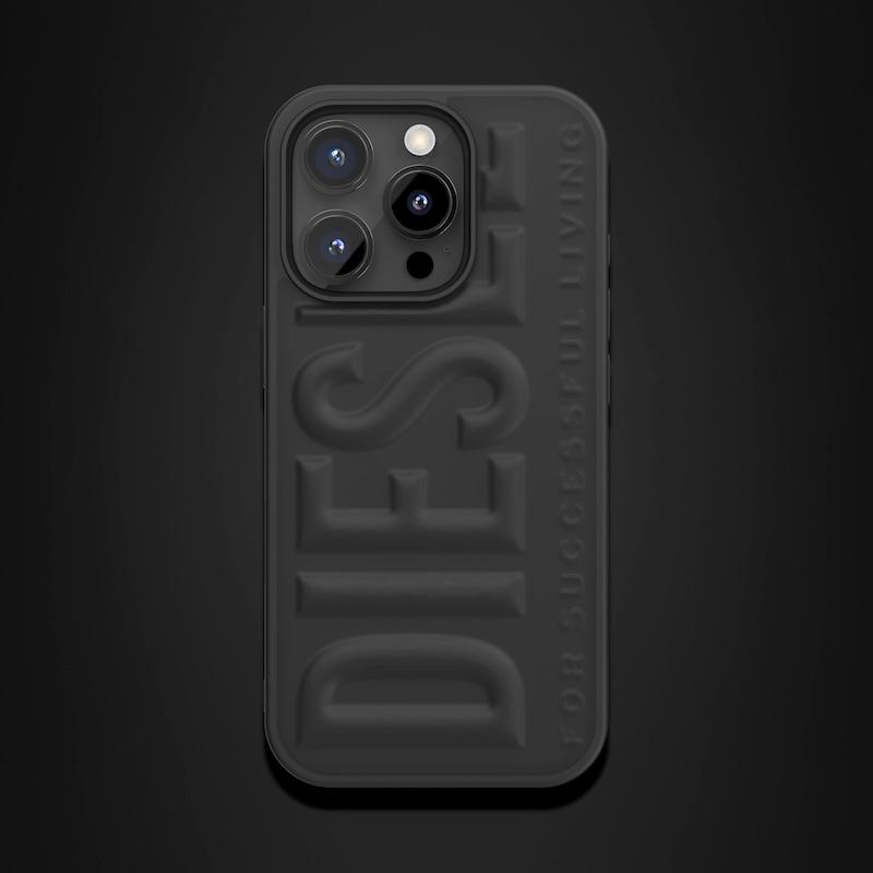 新品未使用✴︎DIESEL✴︎iphone16 BLACKグリッター携帯ケース iPhone 16 Proケース Oval D Glitter ブラック