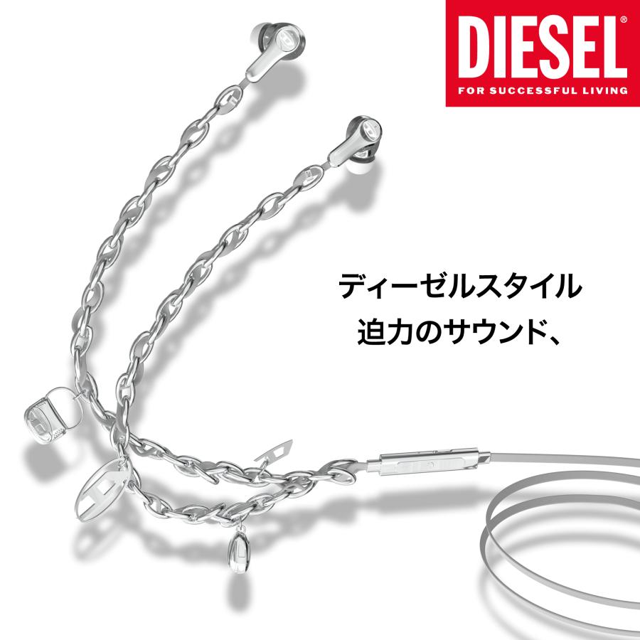 【送料無料】DIESEL ディーゼル イヤホン 有線 カナル型 HIFI音質 ANC 内臓マイク 通話可能 ハイレゾ クリア通話 音量調節 ステレオ チャーム おしゃれ ブランド |  | 03