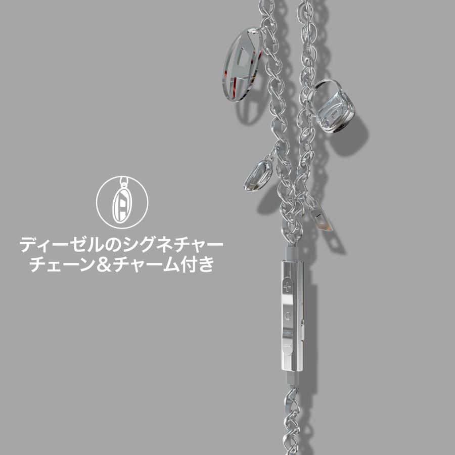 【送料無料】DIESEL ディーゼル イヤホン 有線 カナル型 HIFI音質 ANC 内臓マイク 通話可能 ハイレゾ クリア通話 音量調節 ステレオ チャーム おしゃれ ブランド |  | 04