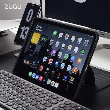 ZUGU iPad Air4 ケース 2020 10.9 第4世代 The Alpha Case 極薄 落下衝撃保護 8段階スタンド機能 (Air 4_ ブルー) おしゃれ ブランド｜smartstyle-select｜09