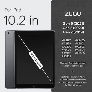 ZUGU iPad 9 / 8 7世代 ケース 10.2インチ The Muse 極薄 落下