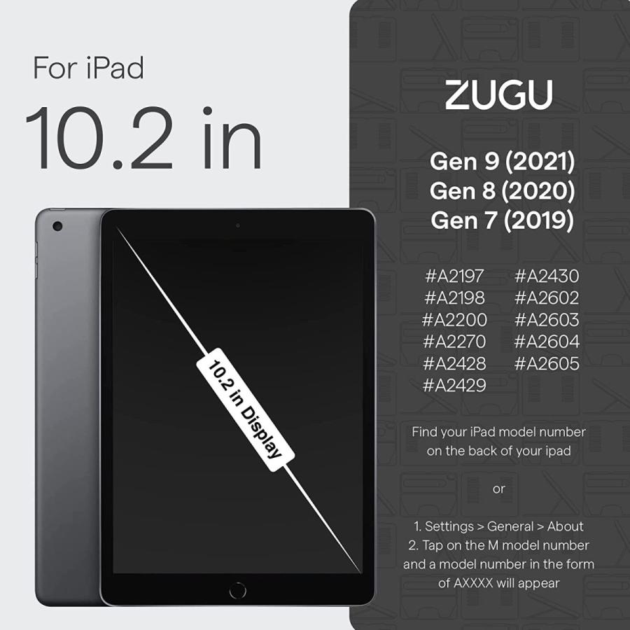 ZUGU iPad 9 / 8 7ケース 10.2インチ 2021 2020 2019 極薄 落下衝撃