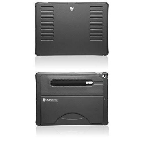 ZUGU iPad Pro 12.9 (2017/2015) ケース Prodigy X 落下衝撃保護 極薄 10段階スタンド機能 (12.9インチ ブラック) おしゃれ ブランド | 