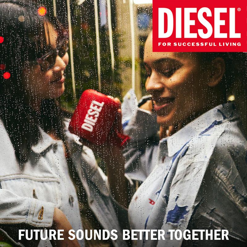DIESEL ディーゼル Bluetooth ワイヤレススピーカー ワイヤレス 防水 重低音 最大14時間音楽再生 リストストラップ付 ブラック レッド おしゃれ ブランド | DIESEL | 13