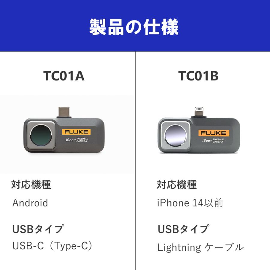 ペット用 温度計 体温計 モバイル赤外線サーマルカメラ  TC01A / TC01Bの画像