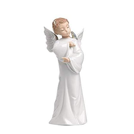 【ラッピング不可】 Nao 2001596 ANGEL GUARDIAN Lladro by Porcelain オブジェ、置き物