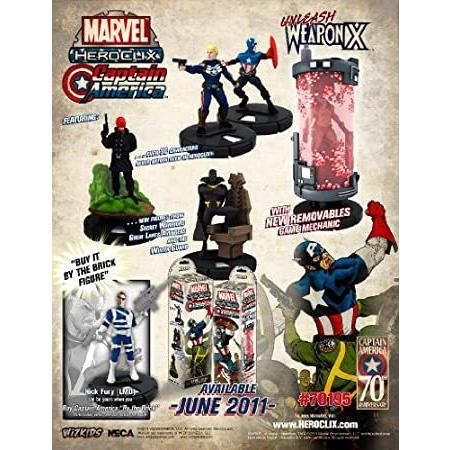 【18％OFF】 ClixBrick America Captain HeroClix Marvel 10 Packs Booster その他