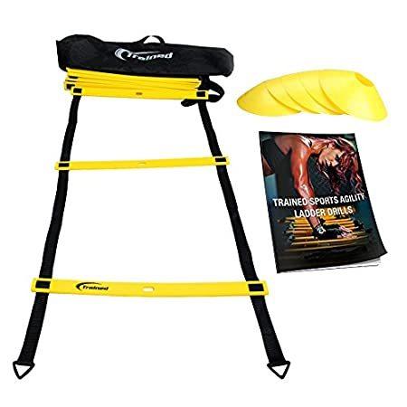 ファッションの Agility Cones, Sports 6 Bundle Ladder Agility 特別価格Trained Drills Carr好評販売中 and eBook アクセサリー