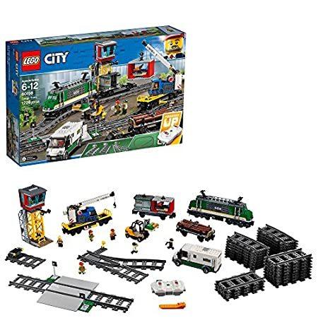 色々な レゴ シティ (1226ピース) トッププレゼント 女の子 男の子 トラック付き 組み立てセット 専用リモコン列車 60198 貨物列車 ブロック