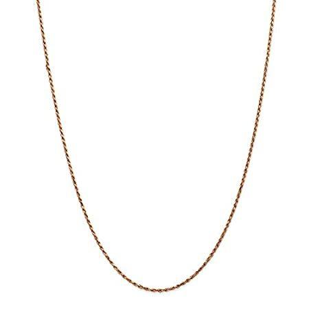 2021特集 特別価格Lex & Lu 14k Rose Gold 1.8mm D/C Rope Chain Necklace, Bracelet or Anklet好評販売中 アンクレット