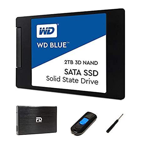 【即納！最大半額！】 Upgrade SSD 2TB 特別価格FD Kit Enclos好評販売中 2.5" SSD, Blue Digital Western 2TB Includes - 内蔵型SSD
