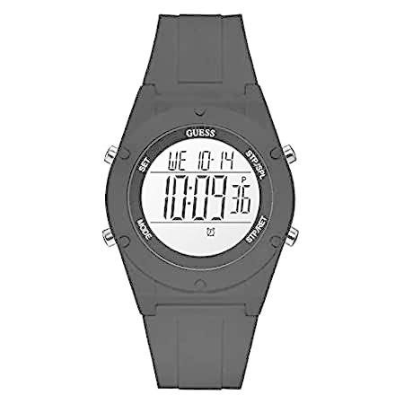 良質  Guess Watch Fashion Quartz Silicone Black U1282L2 Pop Digi Women's 腕時計