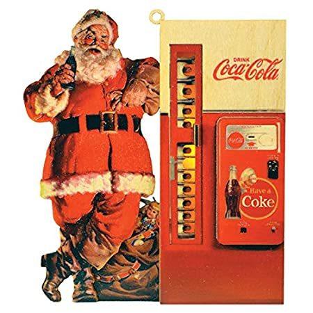 色々な Ginger Cottages Coca-Cola Santa Coke Machine Wooden Ornament for Christmas オブジェ、置き物