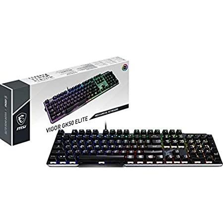 【お気に入り】 MSI White Box Kailh Clicky Keyboard, Gaming Mechanical BW Elite GK50 Vigor キーボード