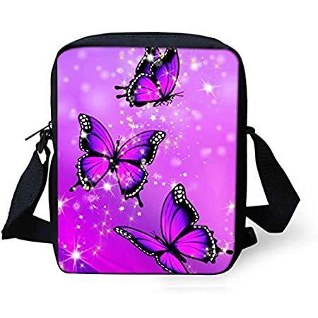 直営店に限定 Shoulder Print Butterfly Purple 特別価格COEQINE Crossbody Backpac好評販売中 Sling Bag,Stylish バックパック、ザック