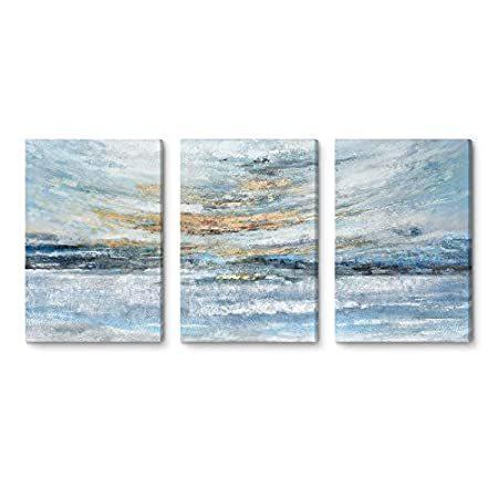 全ての Bedroom for Art Wall Canvas 特別価格Abstract 3 A好評販売中 Theme Coastal Painting Ocean Piece ベッドカバー