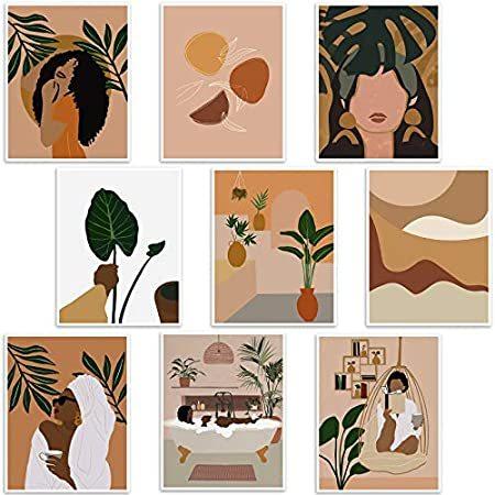 【セール 登場から人気沸騰】 Pieces 9 特別価格Tatuo Women M好評販売中 Painting Wall Canvas Minimalist Art Wall Canvas Leaf ベッドカバー