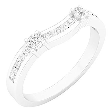 【激安】 Carat 0.30 Collection 特別価格Dazzlingrock (ctw) Anniver好評販売中 Ladies Diamond White Round 指輪
