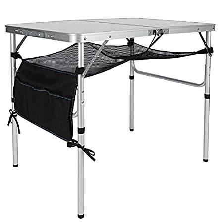 安いそれに目立つ 特別価格Redcamp Folding Camping Table with net Pocket Portable Adjustable Height Li好評販売中 アウトドアテーブル