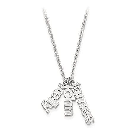 上品なスタイル 特別価格Jewelry-10kw Mom's Satin Name Charms Necklace w/ Chain好評販売中 アンクレット