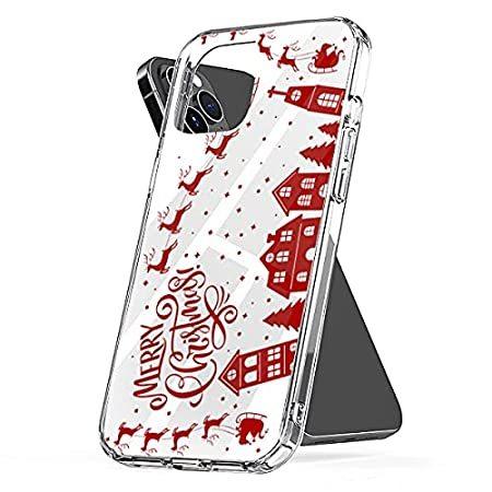 公式の  Funny Merry Case Phone Christmas iPh for Compatible TPU Pc Clear Waterproof iPhone用ケース