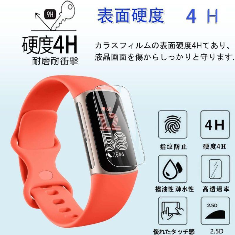 LAZIRO2023最新Fitbit Charge 6 専用 スクリーン保護フィルム (4枚入り) アクリル水晶ヒドロゲル 新デザイン超薄型｜smaruko2｜04