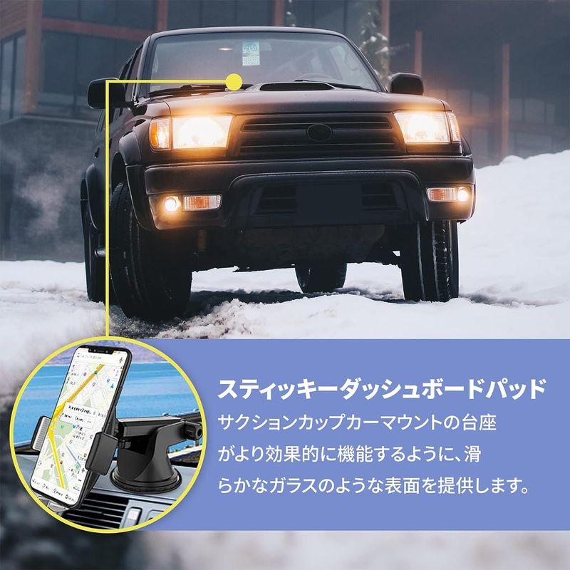 3個 車用 ポータブルナビ用吸盤サポートアダプター 吸盤ベース 洗える 再利用可能 耐久性｜smaruko2｜02