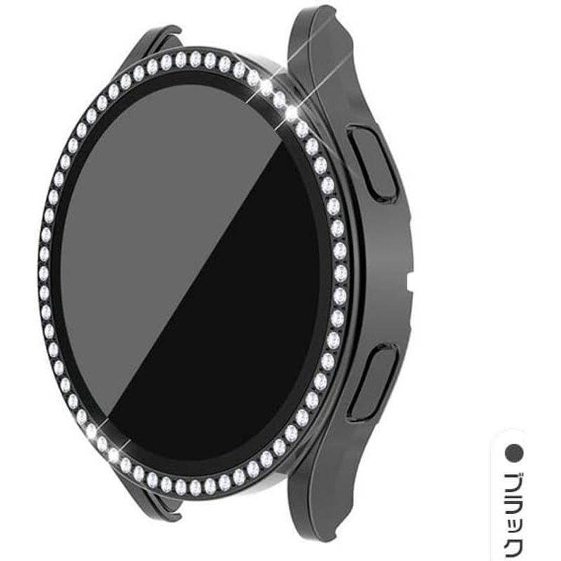 スマートウォッチ保護ケース・Galaxy Watch 4用 44mm ケース カバー 強化ガラス付き ラインストーン きらきら かわいい レ｜smaruko2｜09