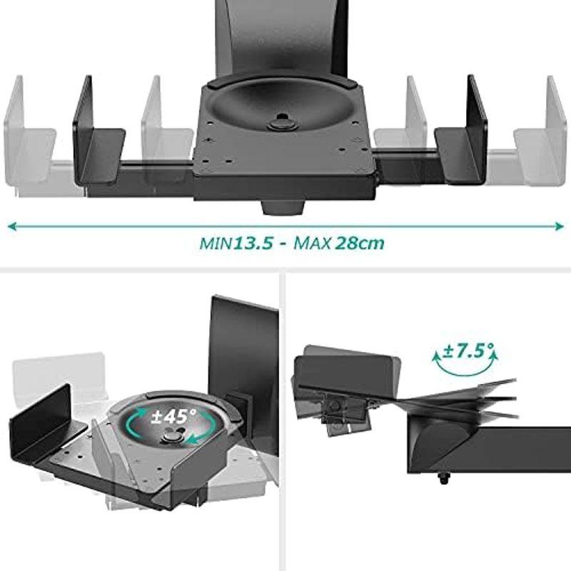 suptek 大型スピーカースタンド 壁がけスピーカー台 スピーカーマウント 7.5°上向き傾け 45°左右回転 耐荷重各25kg 1ペア｜smaruko2｜08