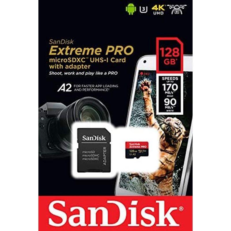 SanDisk ( サンディスク ) 128GB microSD Extreme PRO microSDXC A2 SDSQXCY-128G｜smaruko2｜02