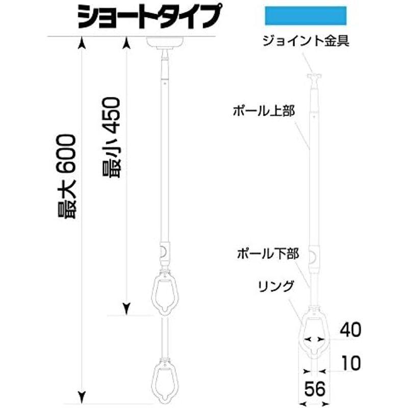 タカラ産業 吊下げ室内物干しHOSETA(ホタセ) ショート TA4560-BPA｜smaruko2｜04