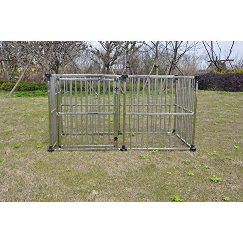 「人气商品」 ステンレス製 ドッグハウス マルチサークルハウス DFS-C1 屋外用 大型犬 中型犬 ケージ 【1757754647】(63618円)