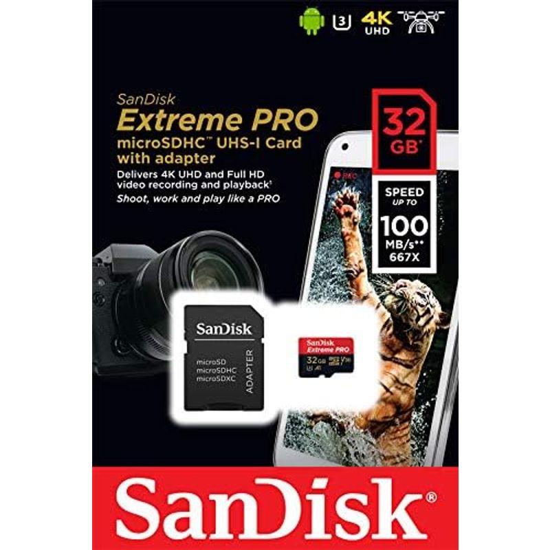 サンディスク ( SANDISK ) 32GB microSD Extreme PRO R=100MB/s W=90MB/s SDアダプタ付｜smaruko｜07