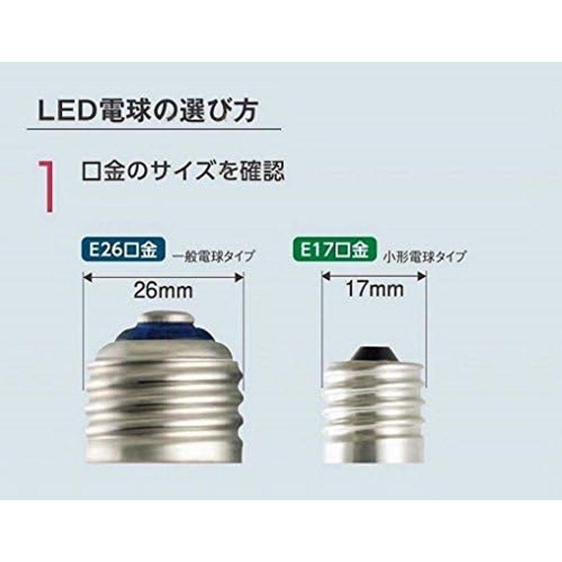 パナソニック LED電球 口金直径17mm 電球40W相当 昼光色相当(6.0W) 小型電球・レフタイプ 密閉形器具対応 LDR6DWE17｜smaruko｜10