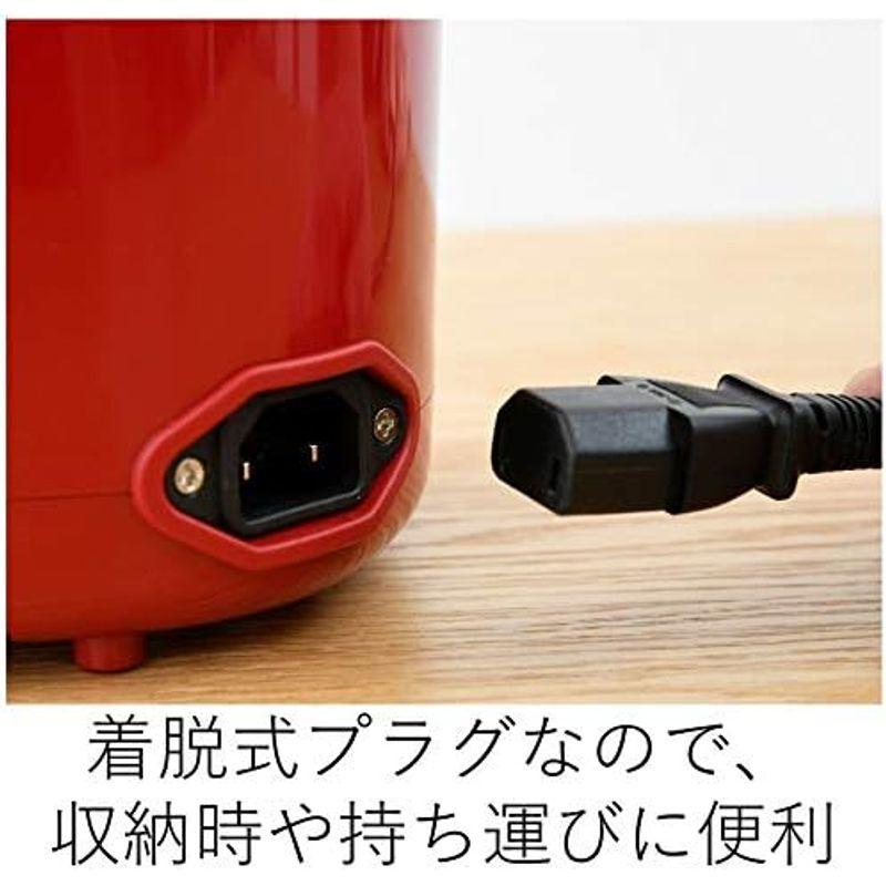 山善 炊飯器 0.5~1.5合 マイコン式 小型 ひとり暮らし用 ミニ ライスクッカー レッド YJE-M150(R)｜smaruko｜18