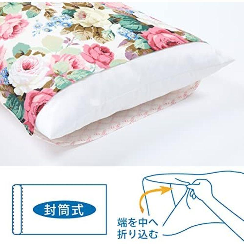 西川(Nishikawa) 枕カバー 洗える サンダーソン 日本製 ピンク PJ92305635｜smaruko｜11