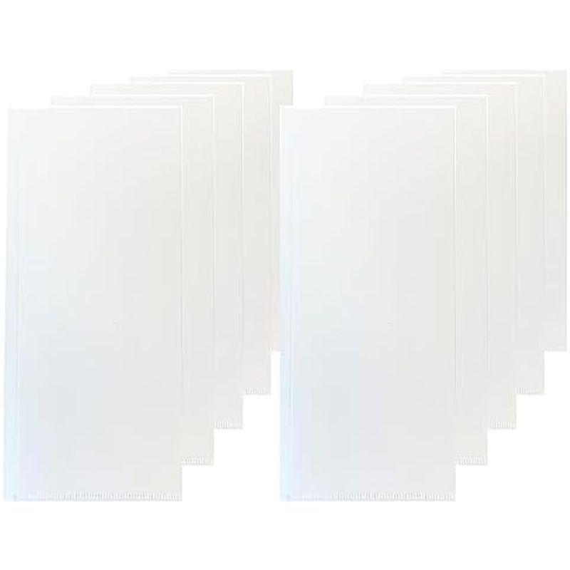 チケットファイル ２ポケット 日本製 透明クリア Ｗ１００ｘＨ２１５ｍｍ（長３サイズの封筒に入るＡ４三つ折りサイズ） (１枚)｜smaruko｜08
