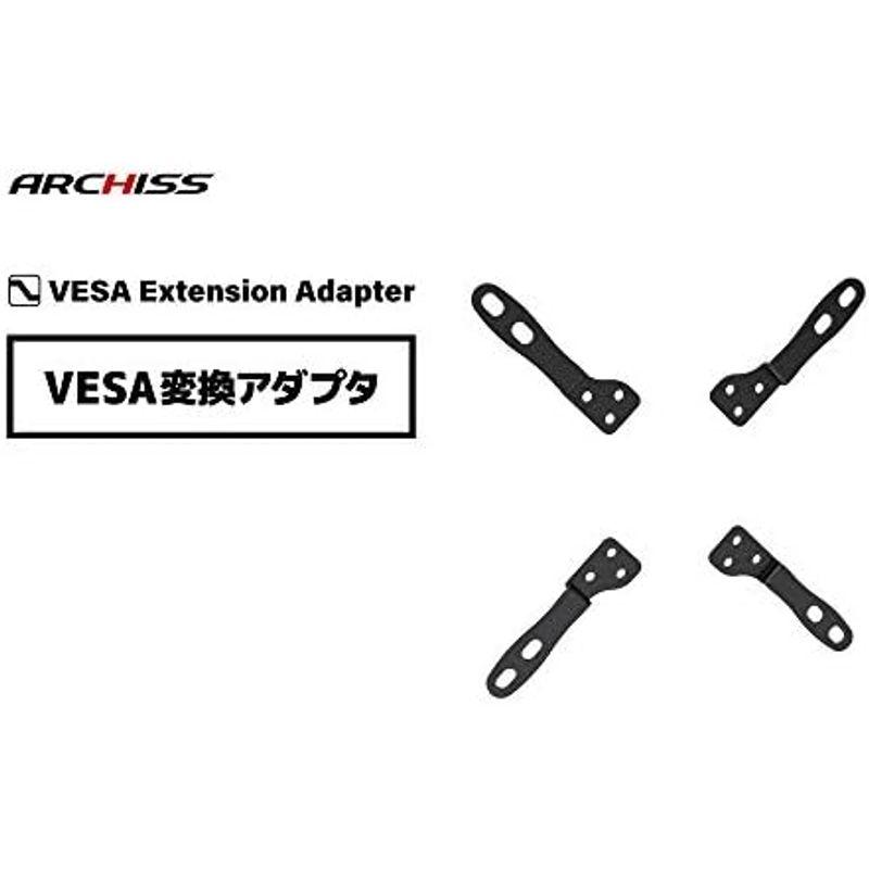 ARCHISS モニターアーム 補強プレート 天板補強 キズ防止 ぐらつき防止 滑り止めシート付きブラック AS-MBAM01｜smaruko｜05