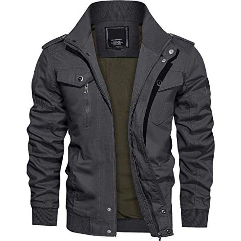 TACVASEN 作業ジャンパー マルチポケット オーバー ストリート ワークウェア メンズ モッズコート レジャー 防寒ブルゾン カッコイイ O 赤字超特価，定番人気】 TACVASEN 作業ジャンパー マルチポケット