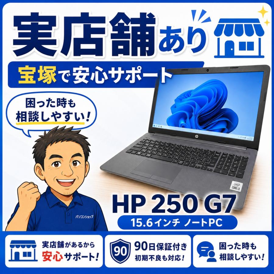 エイチピー HP 250 G7 Notebook PC ／ 15.6インチ : デジタルプラス