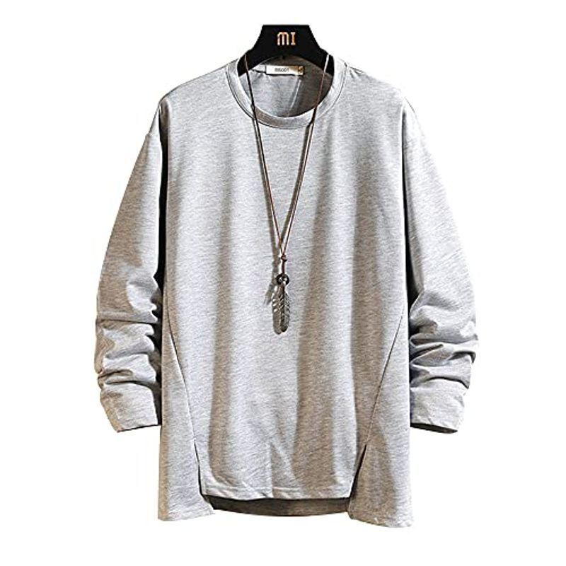 秋服 メンズ パーカー 長袖 無地 メンズtシャツ シンプル おしゃれ 大きいサイズ カットソートップス ゆったり カジュアル プルオーバー 17 高い素材