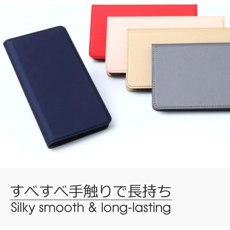 LOOF SKIN Slim AQUOS R2 compact/SH-M09 ケース 手帳型 カバー 極薄 ベルト無し カード収納 カードポ｜smatrshops｜07