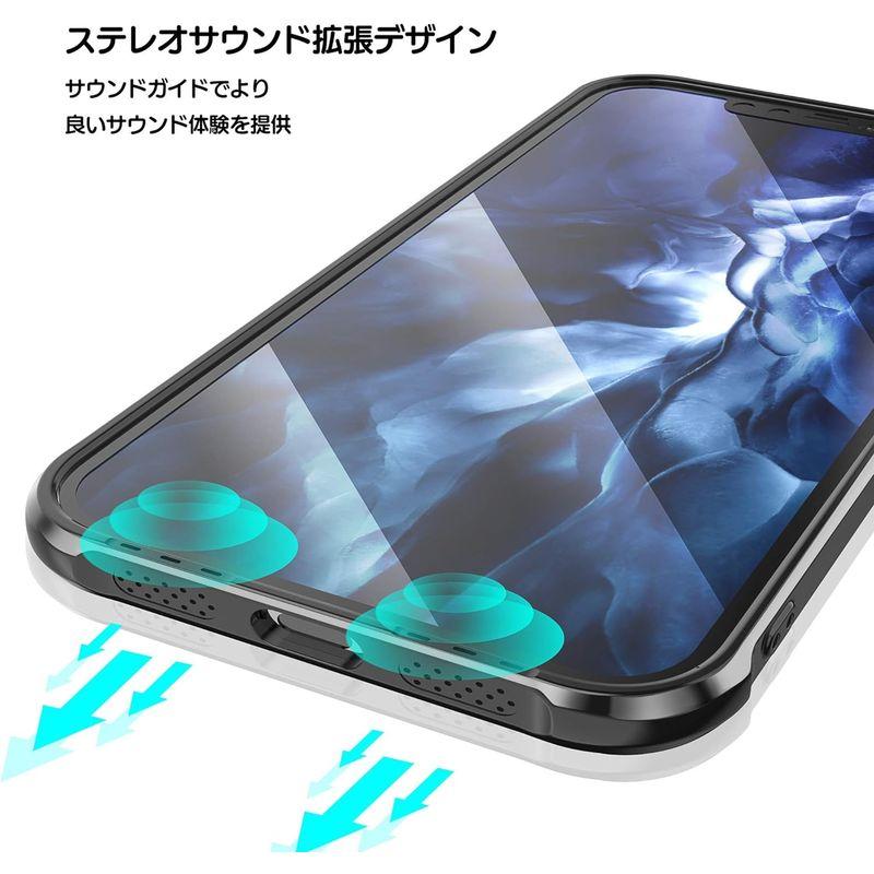 LEEU DESIGN Iphone12/12pro用 6.1インチ スマホケース カバー 耐衝撃 透明 クリア 落下保護 ストラップ穴付き｜smatrshops｜10