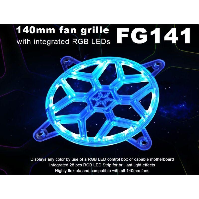 SilverStone RGB LED内蔵140mmファングリル SST-FG141｜smatrshops｜05