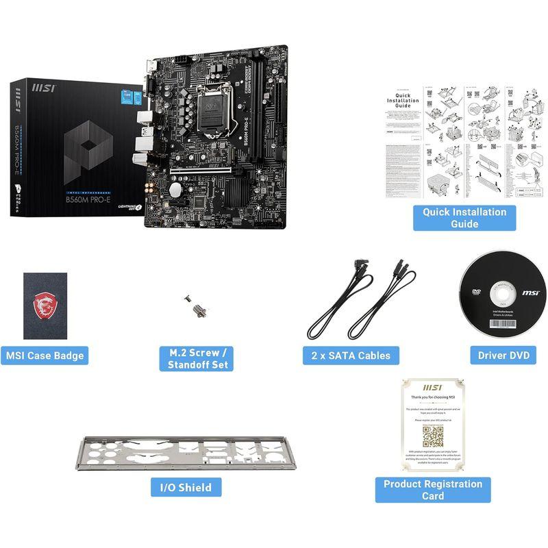 MSI B560M PRO-E ProSeries マザーボード (mATX, 第11/10世代 Intel Core, LGA 1200｜smatrshops｜05