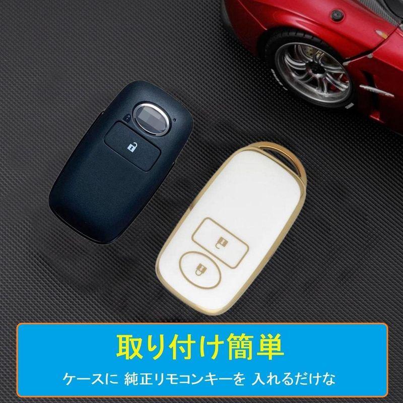 ZANEKO キーケース適合トヨタ ライズ ルーミー キーカバー適合ダイハツ ロッキー 新型タフト タント カスタム スマートキーケース軽量｜smatrshops｜06