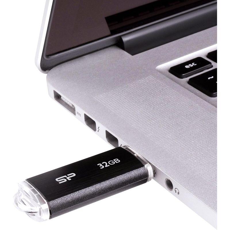 シリコンパワー USBメモリ 32GB USB2.0 キャップ式 Ultima U02シリーズ ブラック SP032GBUF2U02V1K｜smatrshops｜02