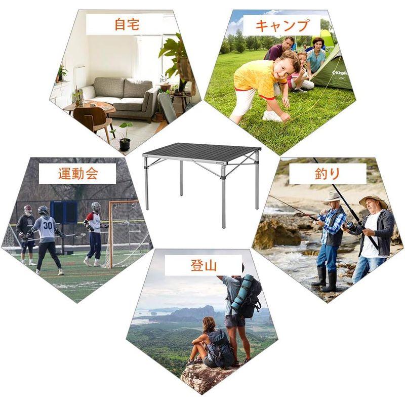 KingCamp（キングキャンプ） アウトドアロールテーブル キャンプ107*70cm 折りたたみ コンパクト 4-6人用｜smatrshops｜03