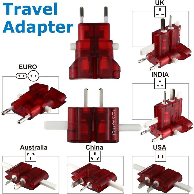 ROAD WARRIOR(ロードウォーリア) 全世界対応 マルチ電源変換プラグ 海外対応コンセント ゴーコンα(アルファ) レッド(RW10｜smatrshops｜04